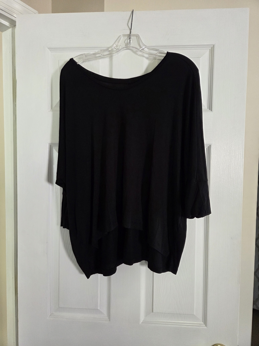LOFT Black Flowing Dolman Sleeve Tunic Medium